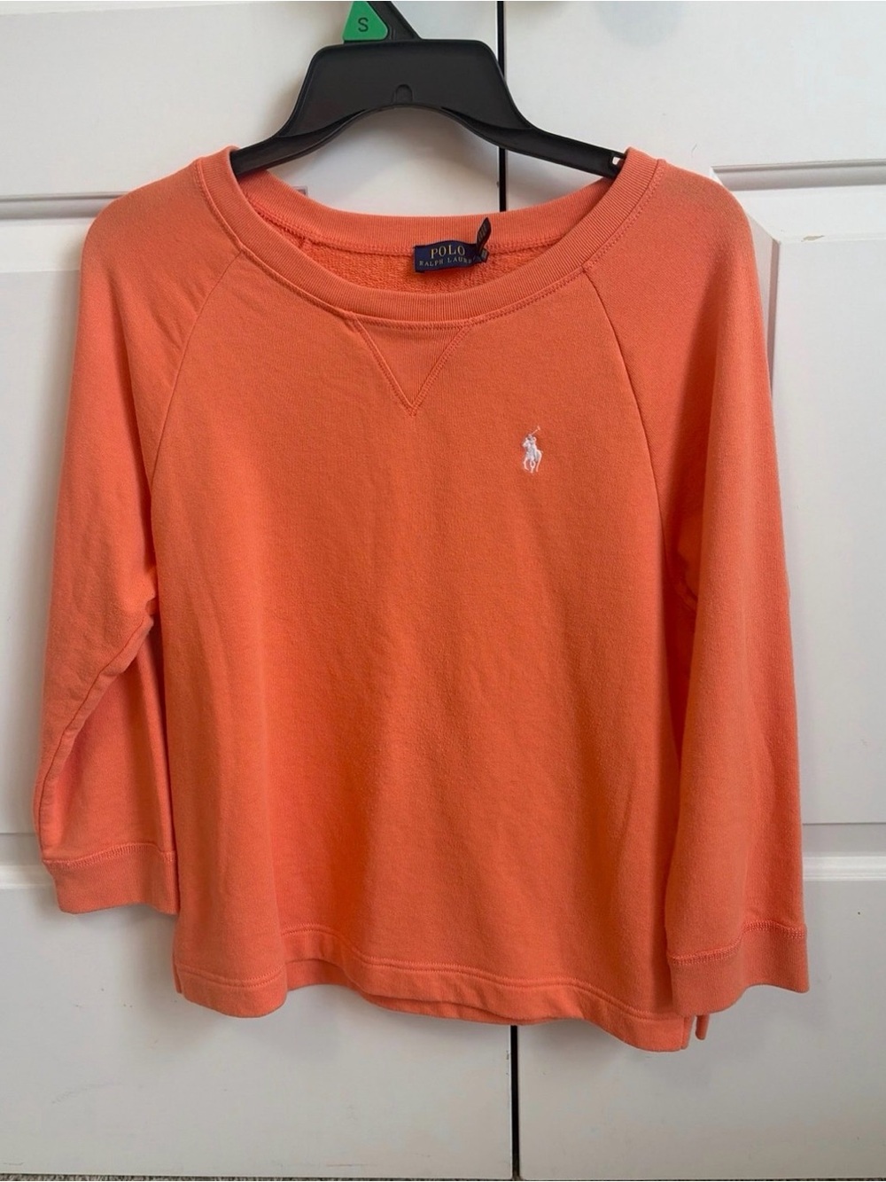 Polo by Ralph Lauren Coral Pullover Sweatshirt with Pony Logo